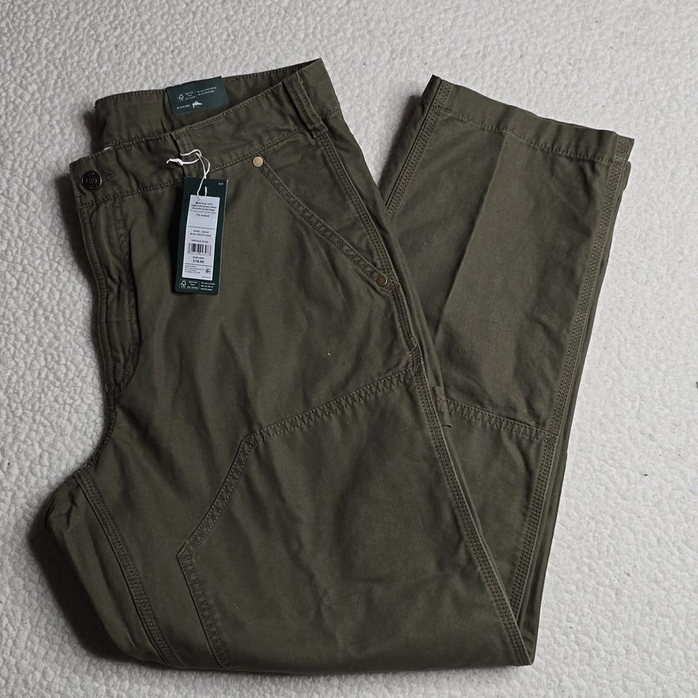 1328 NWT Alpine Design Men's Utility Pant Vintage Olive 36x34 - Picture 4 of 8